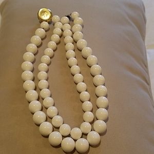 White  beaded necklace